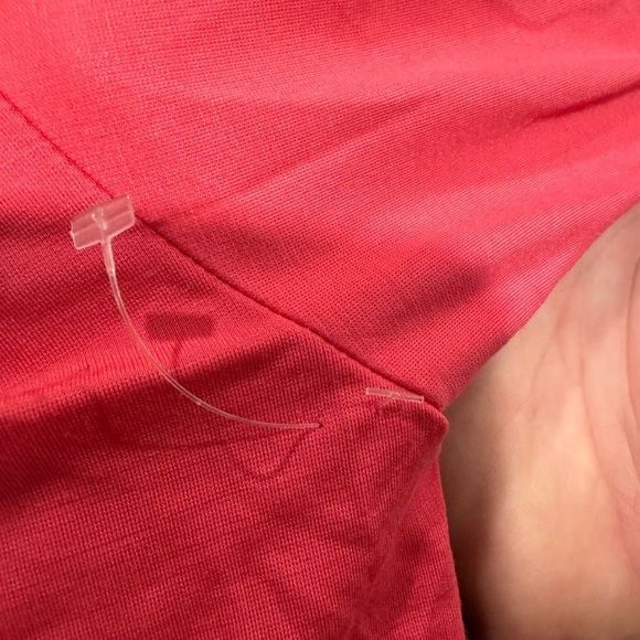 Trina Turk Isla 2 Boxy Cropped Embroidered Top Watermelon Large Pink Shirt - Picture 3 of 9